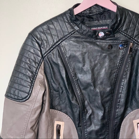 Urban Outfitters Moto Bomber Jacket Size Medium - Picture 2 of 8